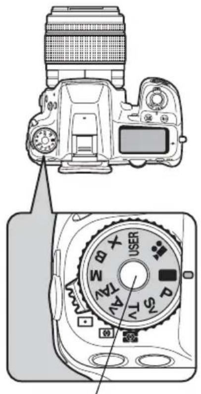 RICOH K-7 - モードダイヤルを■に合わせる - 1