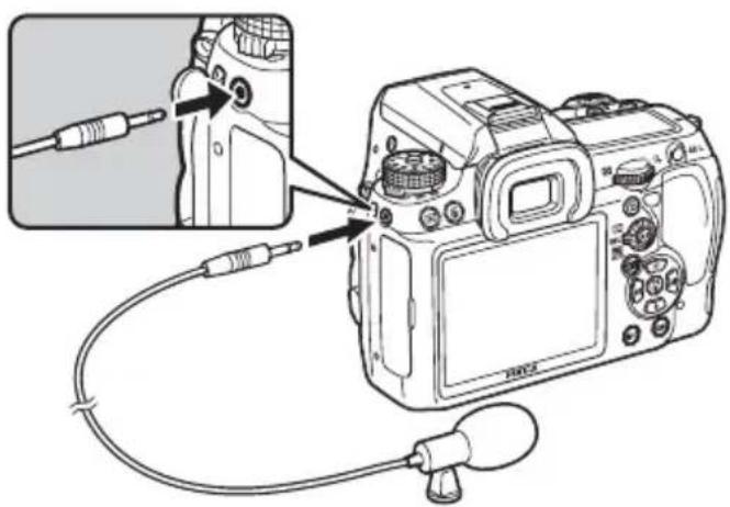 RICOH K-7 - マイクを接続する - 1