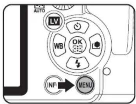 AUTO LV WB OK L INF MENU