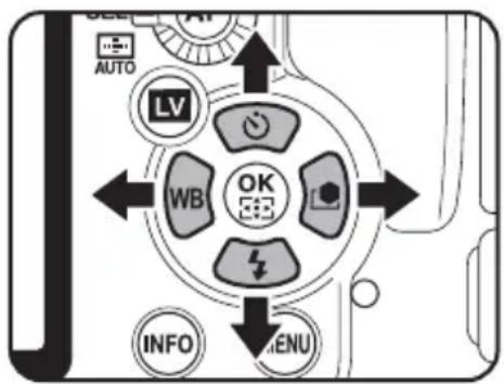 AUTO LV WB OK INFO MENU