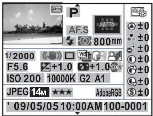 P AF.S AUTO 800mm 1/2000 F5.6 +1.0 +1.0 ISO 200 10000K G2 A1 JPEG 14M ★★★ AdobeRGB ' 09/05/05 10:00AM 100-0001