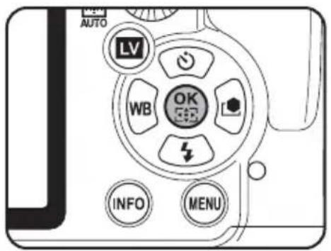 AUTO LV WB OK INFO MENU