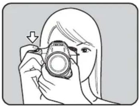 RICOH K-7 - AF フレームの中に被写体を入れてシャッターボタンを半押しする - 1