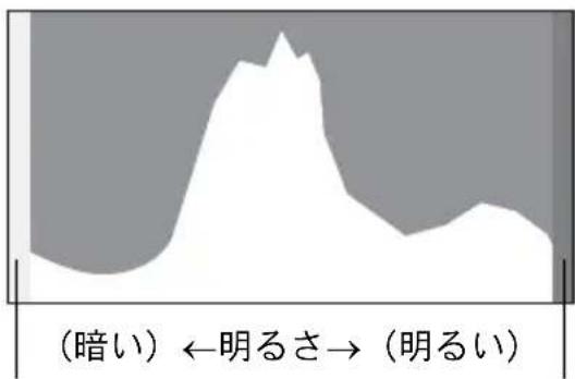 (暗い) ←明るさ→ (明るい)