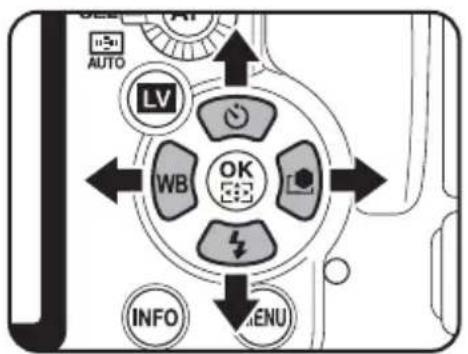 AUTO LV WB OK INFO MENU