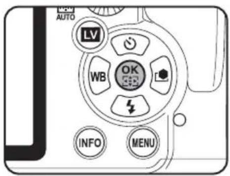 AUTO LV WB OK INFO MENU