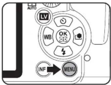 AUTO LV WB OK INF MENU
