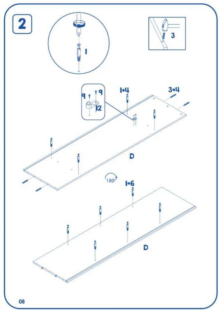 2 I 3 q q 12 I+4 3*4 D 180° I*6 D 08