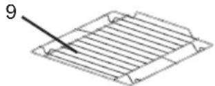 FAGOR 3MWB-44BTCGX - Nombres de los elementos del equipamiento del microondas - 2