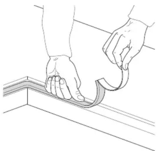 Foster 7648 000 - Installatie op de steunstructuur (werkblad) van een kookplaat met aan-sluitende inbouw (aansluitende top rand) - 3