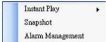 Instant Play Snapshot Alarm Management