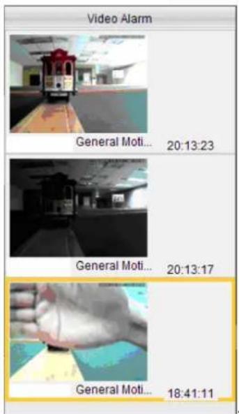 Video Alarm General Moti... 20:13:23 General Moti... 20:13:17 General Moti... 18:41:11
