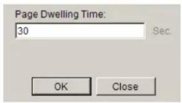 Page Dwelling Time: 30 Sec. OK Close