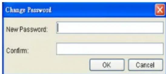 Change Password New Password: Confirm: OK Cancel