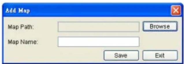 Add Map Map Path: Browse Map Name: Save Exit