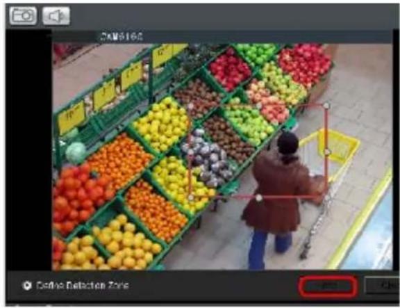 DA#5160 Before Detection Zone OK Cancel