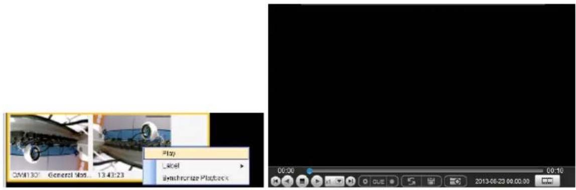 00:130° General Mod... 13:43:23 Play Label Synchronize Playback 00:00 00:10 2013-06-23 00:00:00