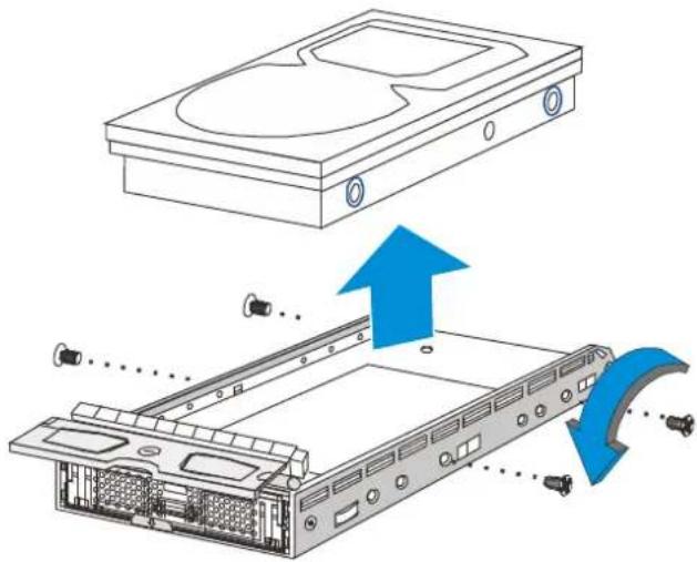 Surveon SMR2016 - Replacing a Hard drive (for Rackmount Series) - 4