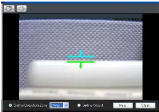 Define Detection Zone 2View Define Object New Clear