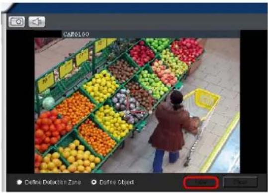 CAM8160 ● Define Detection Zone ● Define Object Enter Cancel