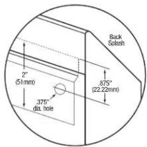 Back Soleash 2" (51mm) .375" dia. hole .875" (22.22mm)