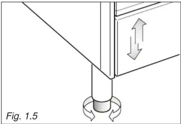 Elba Excellence ER 965 M - FITTING THE ADJUSTABLE FEET (TYPE A) - 1