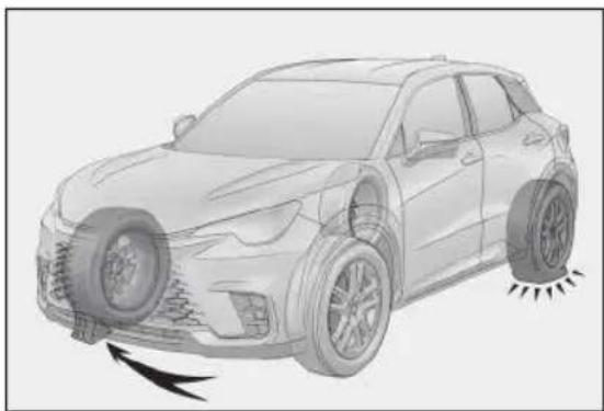 LEXUS LBX (2025) - Вађење резервне гуме - 3
