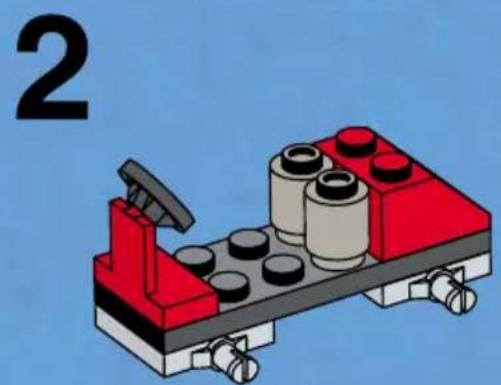 LEGO RED FOUR WHEEL DRIVER - 3
