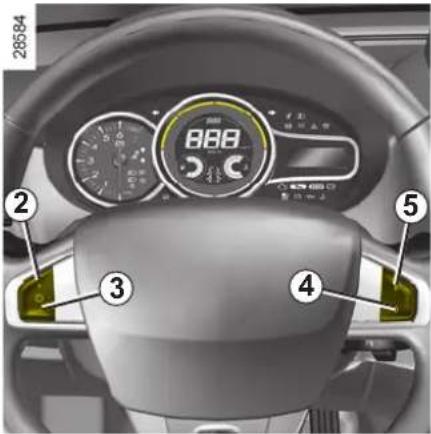 RENAULT Megane (2008) - FARTHÅLLARE – FARTBEGRÄNSARE: Funktion fartbegränsare (3/3) - 1
