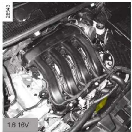 RENAULT Megane (2008) - MOTORIDENTIFIERINGSSKYLTAR (2/3) - 2