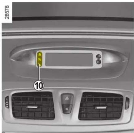 RENAULT Megane (2008) - Inkoppling av airbagar på passagerarplatsen fram - 1
