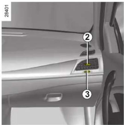 RENAULT Megane (2008) - VENTILATIONSMUNSTYCKEN (luftutgångar) (1/2) - 2