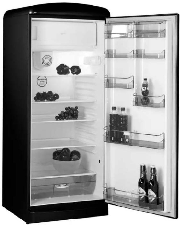 BAUMATIC RETRO12BL - Litre retro style fridge with icebox - 1