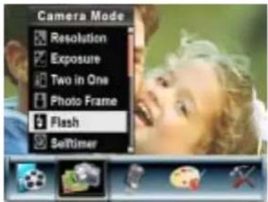 AGFAPHOTO DV-5000G - Display Screen Flash Options - 1