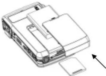 AGFAPHOTO DV-5000G - Inserting and Removing an SD Card (Optional) - 1
