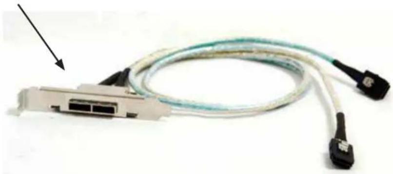 Supermicro SuperChassis 216E2-R900LPB - Dual HBA Configuration Cables - 1