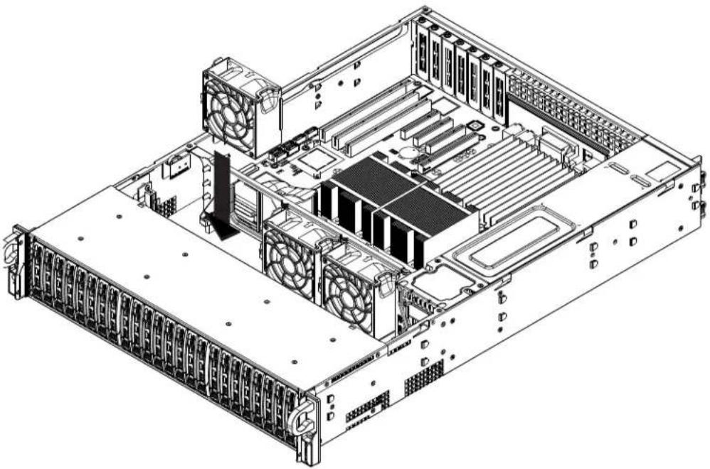 Supermicro SuperChassis 216E2-R900LPB - Replacing a System Fan - 1