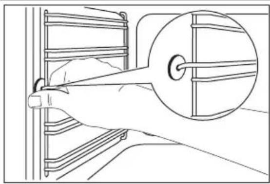 ELECTROLUX EKI6051EKW - Borttagning av ugnstegarna - 1