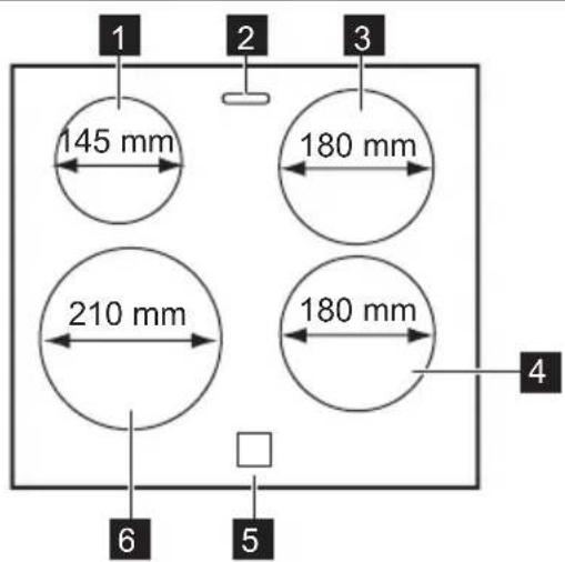 1 2 3 145 mm 180 mm 210 mm 180 mm 4 6 5