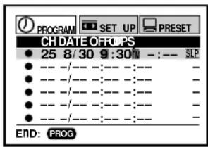 TOSHIBA W 701 - Timer Program Recording (continued) - 1