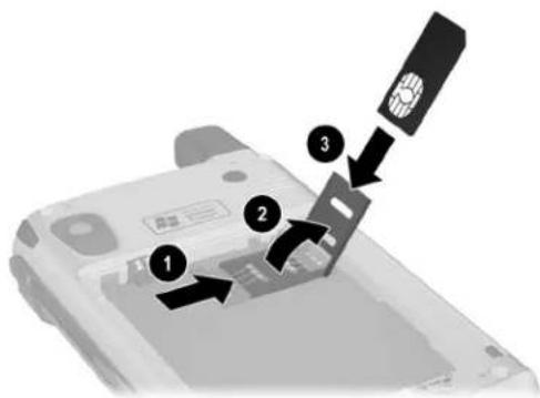 Diagram showing a device with labeled parts, including a battery and a switch, indicating a process or operation.