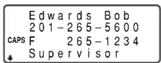 Edwards Bob 201-265-5600 CAPS F 265-1234 Supervisor