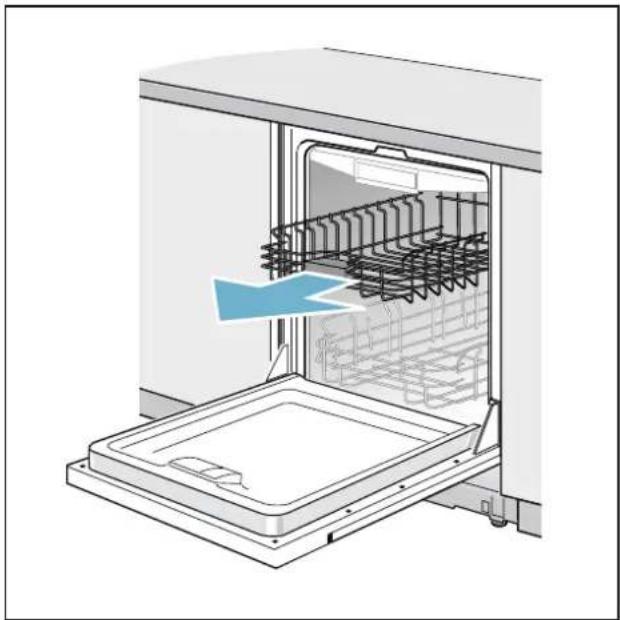 GAGGENAU DI 261 110 - Removing/installing upper basket - 1