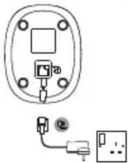 MOTOROLA C5013A - Connecting the handset and charger (for multi-pack only) - 1