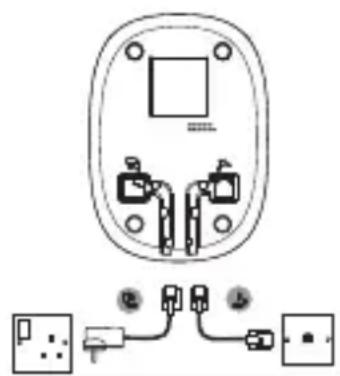 MOTOROLA C5013A - Connecting the base - 1