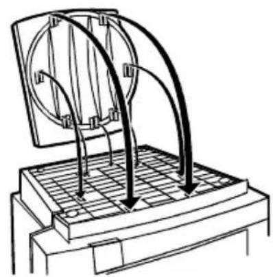FUJITSU 175V - Attaching the monitor base - 1
