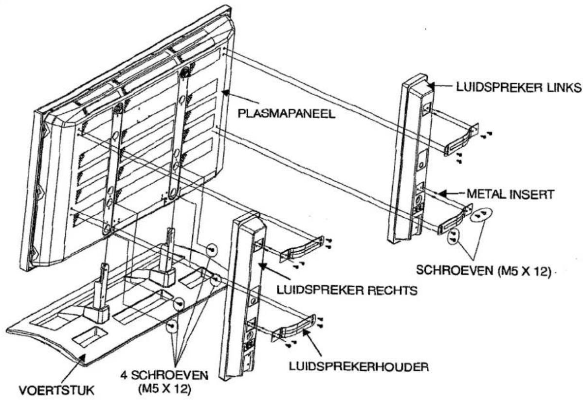 VESTEL 4000 - De luidsprekers monteren (optioneel) - 1