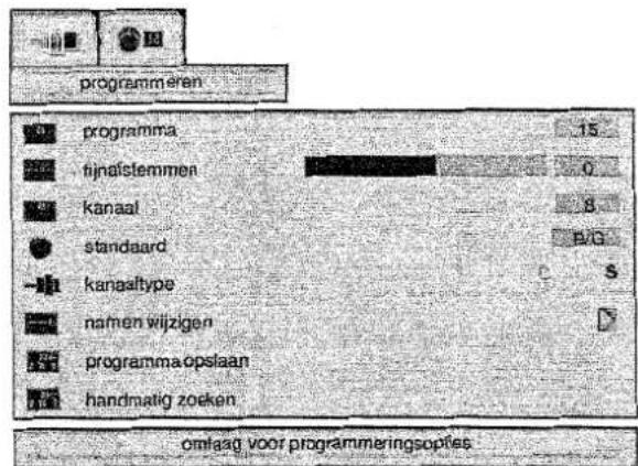 VESTEL 4000 - menu programmeren - 1