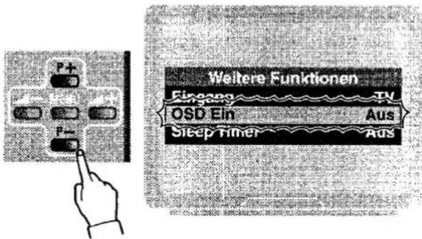 Peh. Weitere Funktionen Finergy TV OSD Ein Aus Sleep Timer Aus