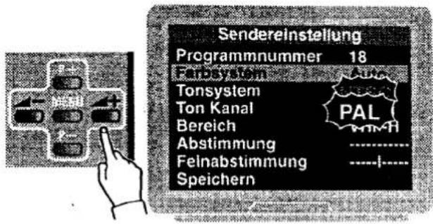 Sendereinstellung Programmnummer 18 Fusion Tonsystem Ton Kanal Bereich Abstimmung Felnabstimmung Speichern